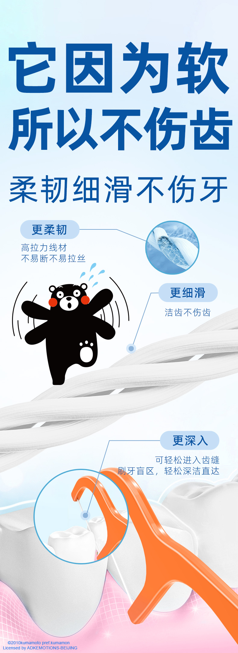 熊本熊联名儿童牙线棒100支袋装_05.jpg