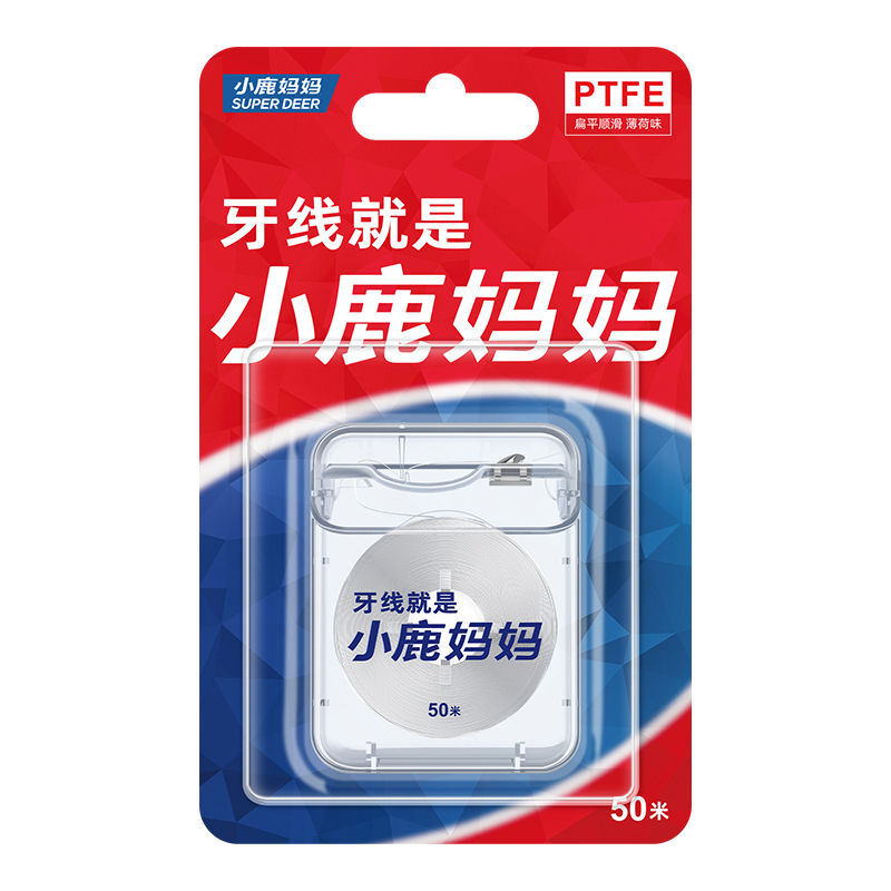 小鹿 PTFE卷牙线 50米